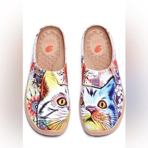 UIN Women's Slip On Mules Comfortable Flat Lightweight Wide Toe Clog Cas…